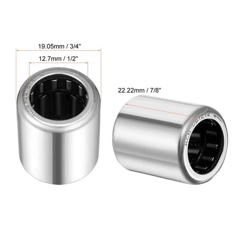 Heavy Duty One Way Needle Roller Bearing RCB081214 One Direction Clutch 1/2 Inch Bore 3/4 Inch OD 7/8 Inch Width