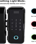Heavy Duty Fingerprint Smart Deadbolt Lock With Numeric Keypad And Password Access Featuring No Fuss Keyless Entry Installation for easy door access.