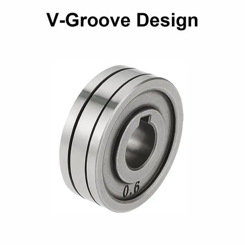 Tough As Nails Bearing Steel V Groove Drive Roller Runs Super Slick For Mig Mag Welders, designed for 0.6 mm wire.