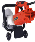 Badass 14 Inch Electric Concrete Saw With 3000W Motor And Wet Cut Water Feed Setup Rips Right Through Brick Stone And Tile Like Hot Butter side view with blade exposed