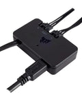 iCUE Lighting Node PRO RGB Lighting Controller with ports, showing USB cable, for multicolor PC case lighting installation.