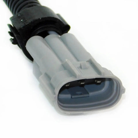 Heavy Duty Alternator Conversion Wiring Harness Slick Plug And Play Adapter For Delco CS130 CS121 To Denso Swap close-up view of connector.
