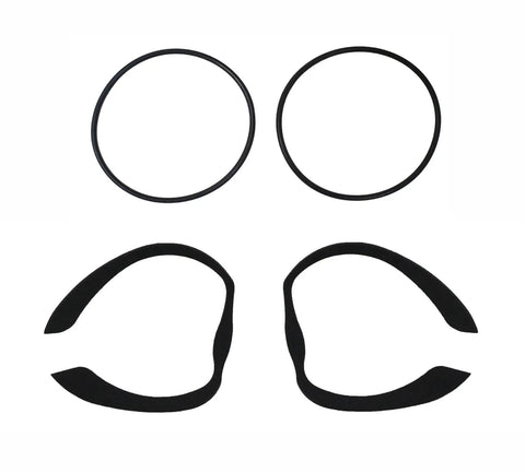 Badass Cup Type C Frame Welding and Laser Enhancing Safety Goggles with UV IR Green Lenses nose pads and frame parts.