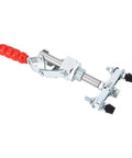 Heavy-Duty Double Headed Push Pull Toggle Clamp With 65.5mm Stroke And 700 Lbs Clamping Force, iron construction, rubber pressure heads