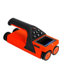 Dead Nuts Accurate Built Heavy Duty Stud Finder Wall Scanner With Rebar Detector For Concrete Depth Thickness Gauge side view with buttons.
