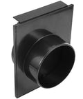 Heavy Duty 100Mm Plastic Blast Gate Valve Replacement For Dust Collection Systems And Vacuum Cleaners Effortless Airflow Control, black plastic valve