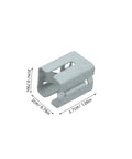 Rock Solid 10 Pack Solar Panel Clip Brackets Spring Steel Fasteners For Roof Mounting System silver metal clamp 2cm x 2.7cm