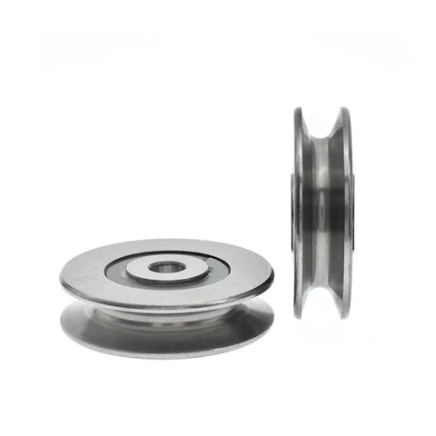 Heavy Duty U Groove V Pulley Wheel Roller For Sliding Doors Easy Swap Smooth Glide Built Tough Direct Replacement 8Mm Bore 50 By 13Mm Track Hardware For Glass Aluminum And Drawer Systems, stainless steel design.
