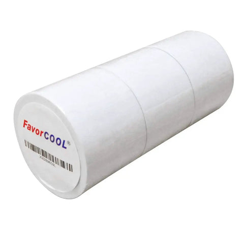 Hardcore Durable Pipe Wrap Tape With PVC Backing, 3 Pack 50 Foot Rolls Two Inches Wide white insulation roll.