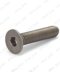 Top Shelf Tough As Nails Titanium Grade Gr2 Hex Socket Countersunk Flat Head Screw with UNC threads for industrial use.