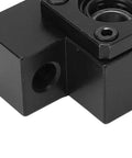 Top Tier EK10 Ball Screw End Support Bearing Block Set Kit High Precision C7EK10 For SFU1604 And 1610 CNC Routers Cool Durable Carbon Steel Construction To Keep Your Gear Running Smooth Like A Dream, black carbon steel bearing block close-up
