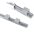 Ultra Precise Sbr12 Linear Guide Rail Kit With 900mm Length Offers Smooth Glide For High Accuracy Motion Systems And Fully Slide Support Blocks, two rails