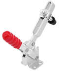 Vertical Toggle Clamp 500 Lbs Holding Power With Arrow Storage Case, Galvanized Hand Tool For Woodworking Jigs Fixtures Welding Drill Press And Crosscut Sled Setups, red handle