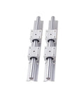 Slick High Precision SBR12 Linear Guide Rail Kit With 400MM Fully Supported Shafts And Smooth Bearing Blocks, two rails