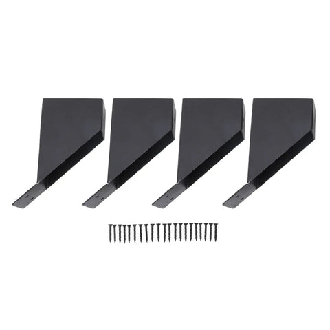 Heavy Duty Metal Brackets 45 Degree Angle With Drainage Holes, Reinforcing Kit For Wood Structures, Patios, Gazebos, Tree Houses And Outdoor Projects Made Easy