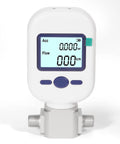 Portable Digital Thermal Mass Flow Meter With Quarter Inch NPT Threads For Compressed Air Nitrogen And Oxygen, Accurate 0 To 20 L Per Minute Readouts