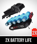 Heavy Duty 20V Cordless Circular Saw With Kickass Battery Life And Smooth Wood Cutting Performance For Weekend Warriors Hella Easy Handling Charger Included - lithium battery pack with 2x battery life