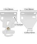 Rock-Solid R16 Roller Shade Brackets Set Of 2 White Metal Curtain Rod Mounts for durable clutch support hardware and installation.