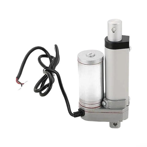 Badass 12V Electric Linear Actuator Motor Pumping Out Solid 900N Push Pull Force And Smooth 10Mm Per Second Motion, aluminum body.