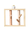 Premium Heavy Duty Solid Wood Wall Mounted Coat Rack With Dang Handy Key Holder Hooks For Entryway Mudroom Bedroom Closets And A Totally Rad Spot To Kick Back Your Daily Gear with an owl design.