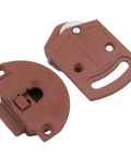 Pro Grade Dead Silent Sliding Door Roller Wheel Kit, brown ABS rollers and nylon wheels for closet wardrobe track overhaul.