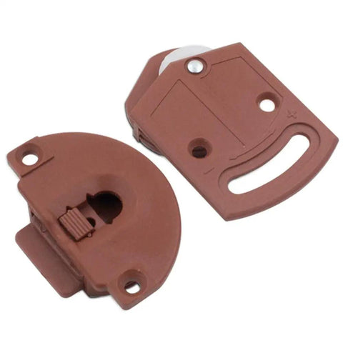 Pro Grade Dead Silent Sliding Door Roller Wheel Kit, brown ABS rollers and nylon wheels for closet wardrobe track overhaul.