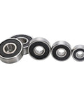 Pro Grade 6001ZZ RS Deep Groove Ball Bearing Unit With Tough As Nails Shielded Housing And Zero Drag Spinning Action For Heavy Duty Machinery And Slick Operation All Day Long, various sizes shown.