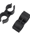 12 Pack Rock Solid Plastic Pipe Clamps H Type Tubing Connectors Quick Grab Snap Locks For Shop Racks Diy Pipe Linking Hardware Indoor Outdoor 25 Millimeter Black, showcasing black plastic connectors.
