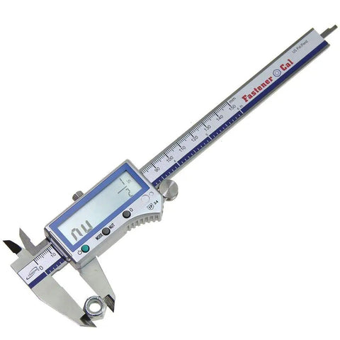 Digital Caliper For Fasteners With Inch Metric And Fraction Readouts, IP54 Electronic Caliper For Precise Nut And Bolt Measurements