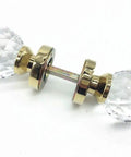 Heavy Duty K9 Crystal Cabinet Pull Handles With Premium Gold Plated Zinc Alloy Build For Killer Modern Drawer Grips And Slick Vanity Knobs That Simply Level Up Any Home Setup Today, 85mm x 60mm size, clear crystal knobs.