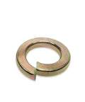 Tough As Nails 5/8 In Grade 8 Split Lock Washers Yellow Zinc Plated Steel, heavy-duty assembly fastener for secure grips.