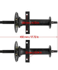 Rear Axle Kit With 48V 1000W Brushless Motor, Controller, Hydraulic Brake, shown full view with precise measurements.