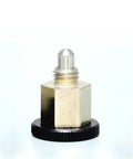 M10 Shop Tough Plunger Knob Featuring Dead Set Spring Locking Pin For Precision Tooling And Heavy Duty Bench Jobs That Grip Your Parts And Refuse To Lose Focus Under Pressure, showcasing a detailed metallic hexagonal base.