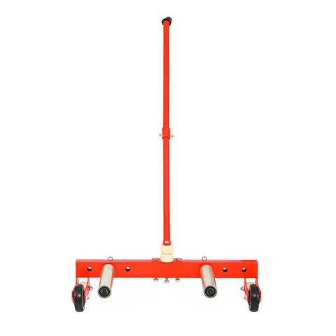 Heavy Duty Adjustable Tire Wheel Dolly Full Size Cart Rock Solid 660 Lbs Capacity with smooth rollers for easy transport.