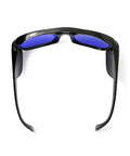 Heavy Duty Laser Safety Goggles For Red Diode Laser Protection OD 5 Plus 600 To 700 Nm Wavelength rear view with blue lenses