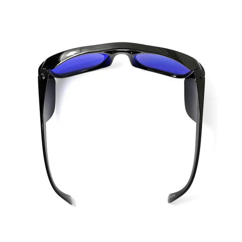 Heavy Duty Laser Safety Goggles For Red Diode Laser Protection OD 5 Plus 600 To 700 Nm Wavelength rear view with blue lenses