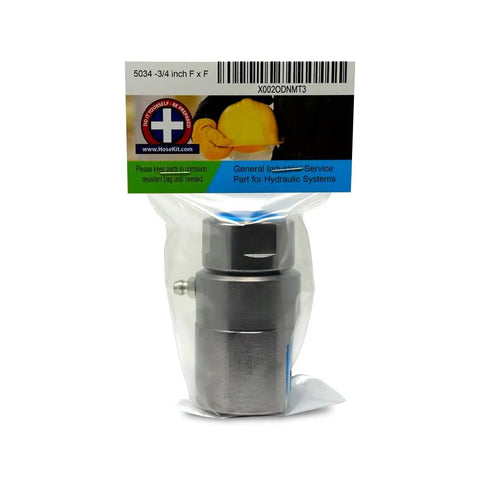 Three Quarter Inch Beefy Heavy Duty Hose Reel Swivel With Grease Zerk Fitting, packaged, 3/4 inch, nickel plated, USA made