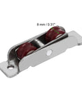 Premium Double Nylon Rollers For Sliding Window Sash Heavy Duty Pulleys Built Tough For No Sweat Gliding And Dang Smooth Operation Replacement Track Wheels Set Of 4, steel rollers with red nylon wheels