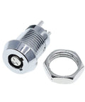 Double Side Pull Out Key Elevator Lock Switch With 2 Keys Including 12mm Nut Vending Machine Security Lockout Kit, stainless steel