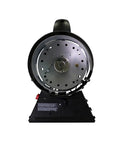 Front view of Portable 125000 BTU Propane Forced Air Heater for construction sites with 10 feet hose, regulator, and quiet burner technology.