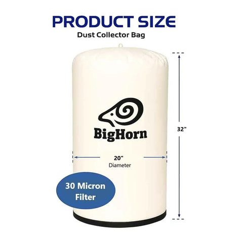 20 Inch Diameter 30 Micron Dust Filter Bag 20 Inch By 32 Inch Long Replacement For Delta 50 760 50 761 Jet 708698 Dust System