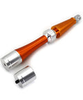 Orange and silver Heavy Duty Dent Repair Puller Kit With Slide Hammer for auto body dents and paint chips, DIY car body tool.