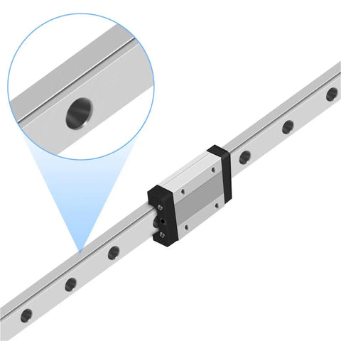 Mini Linear Guide Rail Slide Carriage For CNC Laser Engraving Machine MGN12H Compatible 250mm With Block Pro Grade Linear Motion Guide