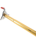 Ladder Free Smoke Transducer Assembly Tool With Heavy Hitter Sensor Head For High Ceiling Detectors, gold metal, ergonomic grip