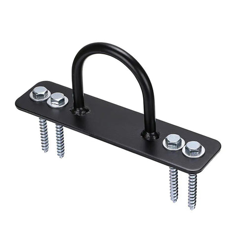 Heavy Duty Battle Rope Wall And Ceiling Mount Anchor Bracket For Suspension Straps built from steel with screws for secure installation.