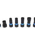 Bewinner 7 Pcs Vacuum Hose Expansion Adapters Quick Connectors for Workshop Dust Collection Kits, ABS plastic connectors.