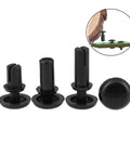 Top Notch 50 Pack Hella Sturdy Expansion Rivet Nuts Nylon PCB Mounting Clips displaying various sizes of black nylon clips for electronics assembly.