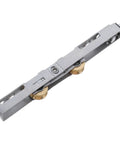 Top Tier Sliding Door Replacement Rollers Engineered For Legit Heavy Duty Use And Butter Smooth Gliding Action To Permanently Stop Squeaks And Sagging On Shower Patio Or Window Tracks Today, stainless steel with brass wheels.