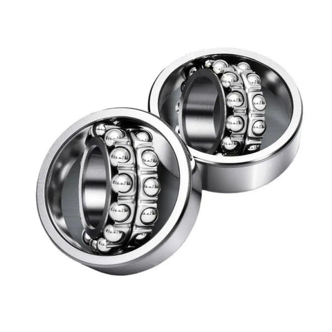 Solid Self Aligning Ball Bearing 20X47X14mm with steel core showing precision design for high speed machinery.