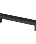 Matte Black Cabinet Handles 5-1/16 Inch Center To Center 128mm 10 Pack Modern Drawer Pulls, sleek square metal handle